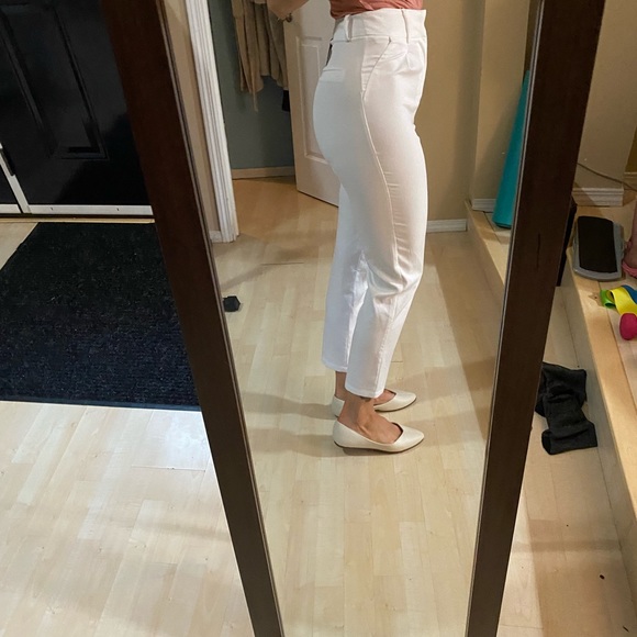 White high waisted dress pants. UK 6 - Picture 3 of 3